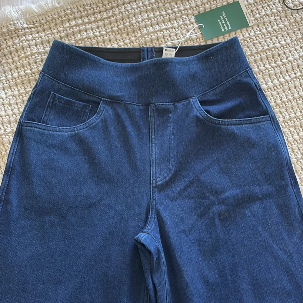 Halara Flex High-Waisted Stretchy Knit Jeans - Picture 4 of 10